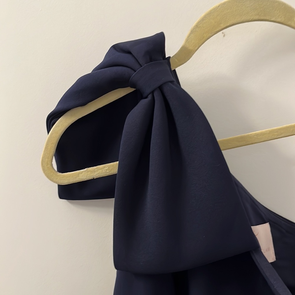 Gal Meets Glam Royal Blue One Shoulder Bow Dress - Picture 6 of 11